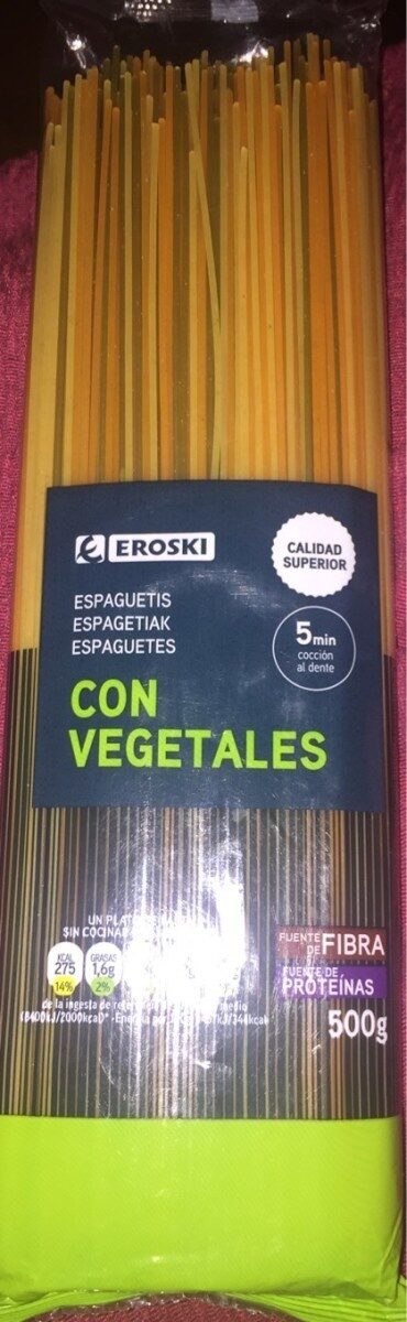 Espaguetis con vegetales - Producto