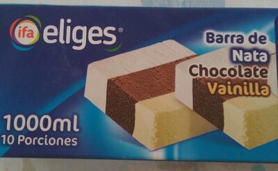 Barra de nata chocolate vainilla - Product - es