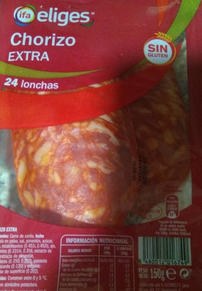 Chorizo extra - Producte - es