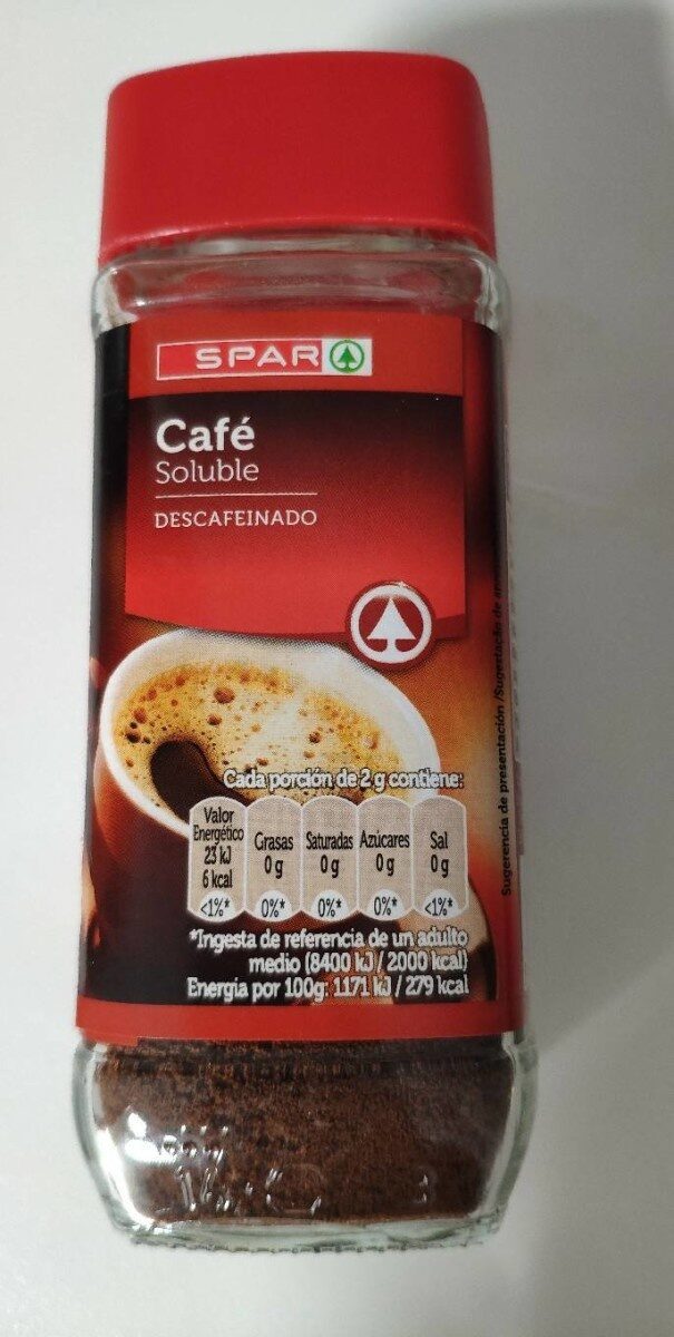 Café soluble descafeinado - Producto