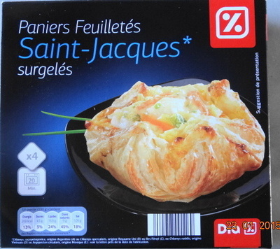 Paniers Feuilletés Saint-Jacques* (x 4), Surgelés - Produkt - fr