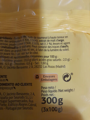 Crackers saladss - Recycling instructions and/or packaging information - es