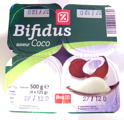Bifidus saveur Coco - Produit