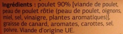 Rillettes de Poulet Rôti en marmite - Ingredients - fr