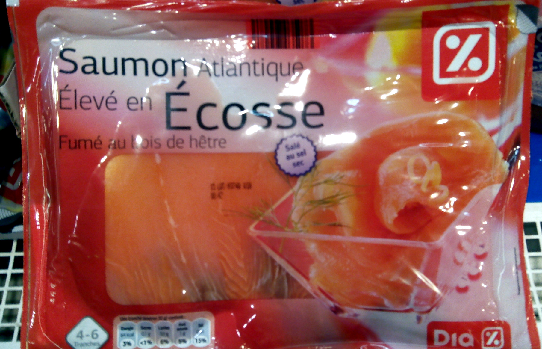 Saumon atlantique élevé en écosse 4-6 tranches - Product - fr