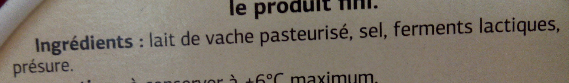 Coulommiers (23 % MG) au Lait Pasteurisé - Ingrediënten - fr