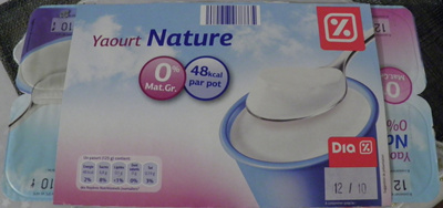 Yaourt Nature (0 % MG) 8 pots - Produit