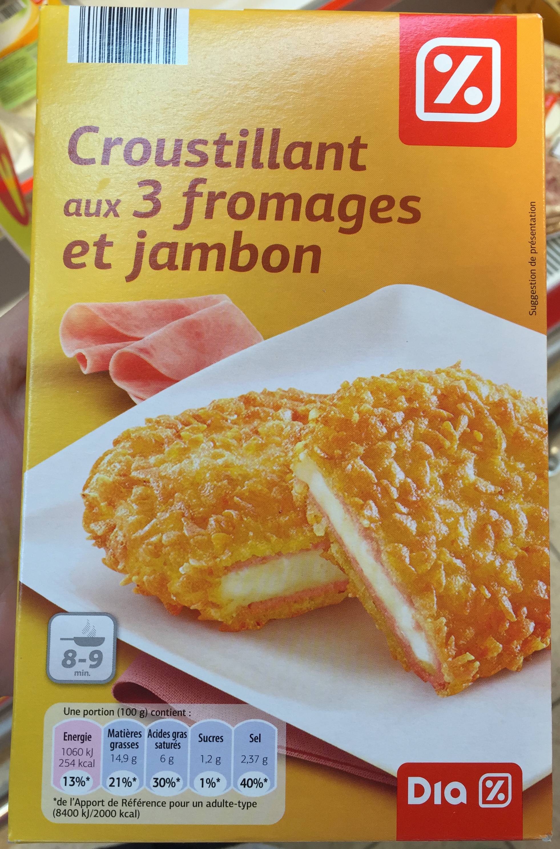 Croustillant aux 3 fromages et jambon - Produit