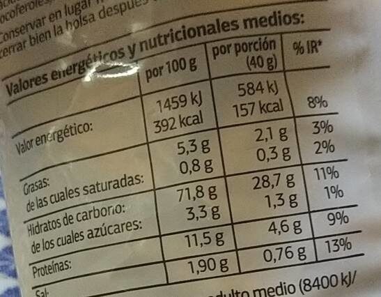Camperos - Nutrition facts - es