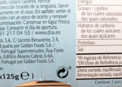 Arroz Redondo Cocido - Recycling instructions and/or packaging information - es