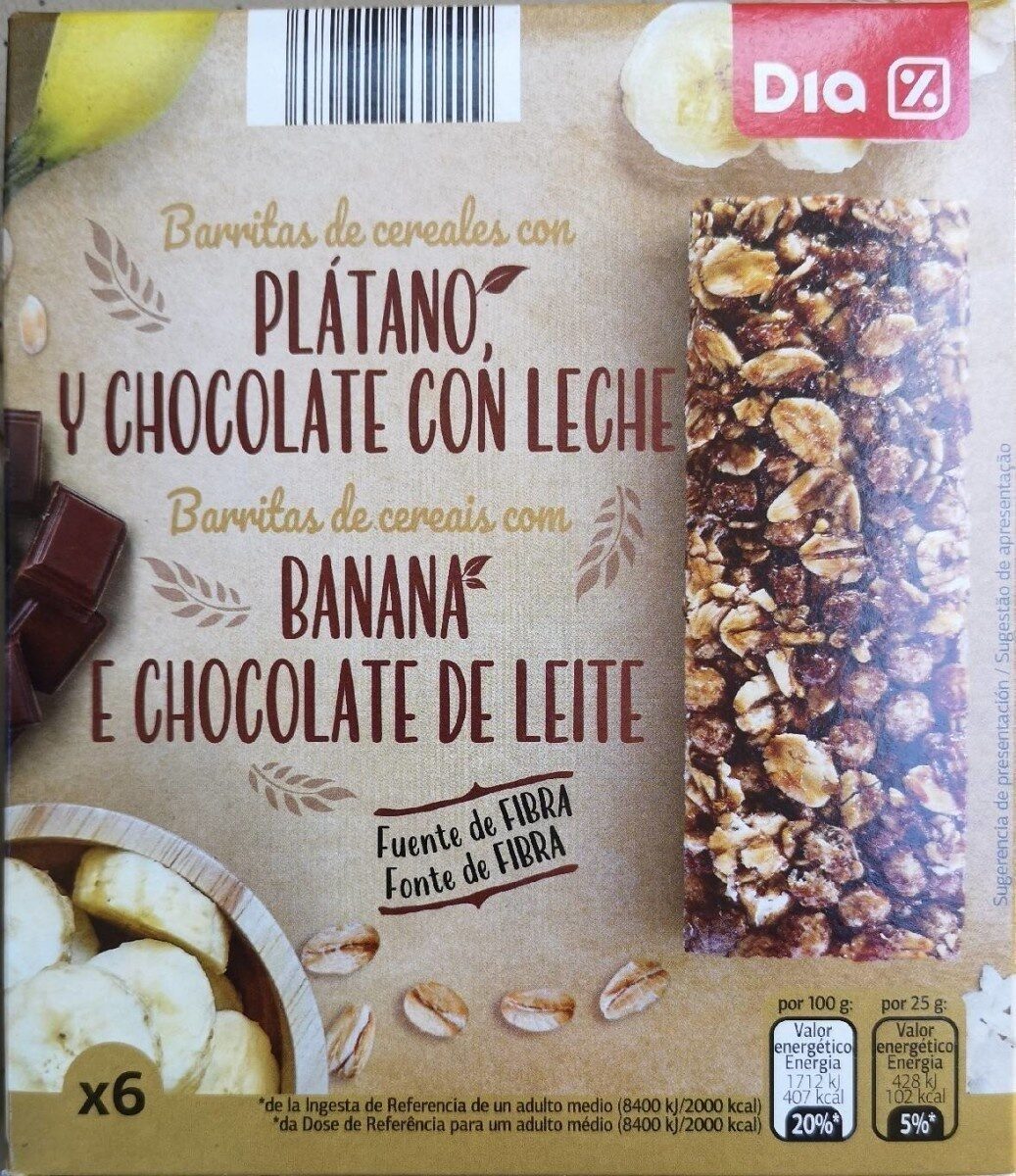 Barre de céréale banane chocolat - Produit