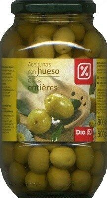Aceitunas verdes enteras "Dia" Variedad Manzanilla - Produit - es