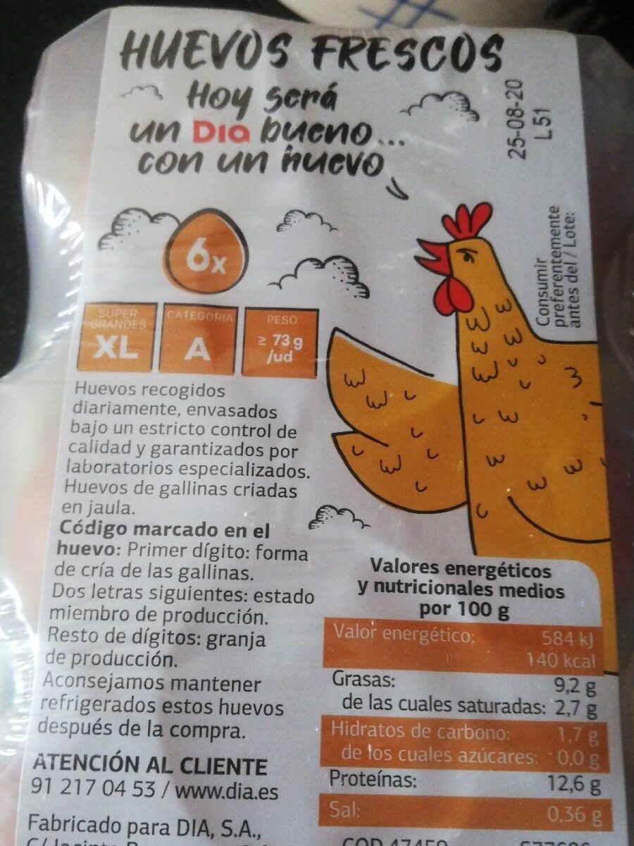 Huevos XL - Producte - es