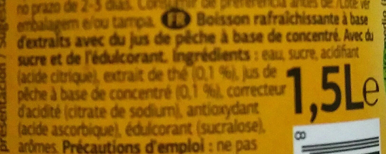 Ice tea - Ingredients - fr