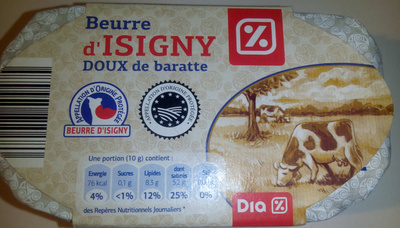 Beurre d'Isigny doux de baratte - Product - fr