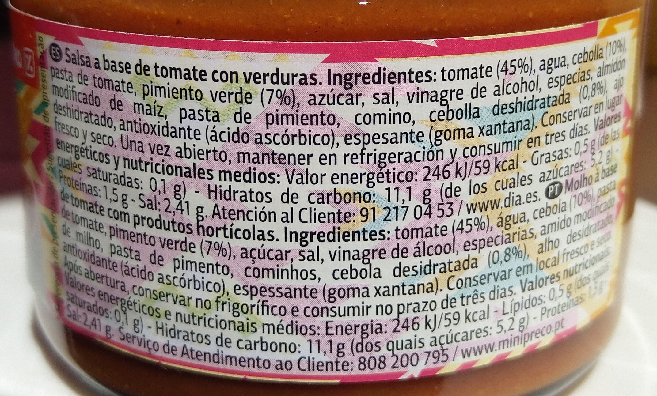 Salsa Mexicana - Ingredients - fr