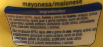 Mayonesa - المكونات - fr