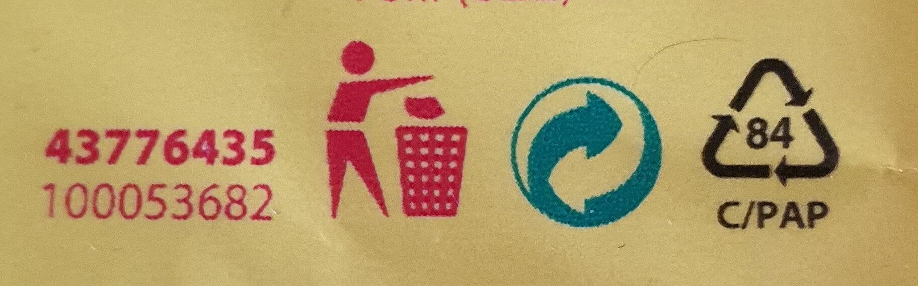 Secretul gustului cu Legume - Instruction de recyclage et/ou informations d'emballage - ro
