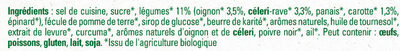 MAGGI Bouillon BIO Légumes 80g - Ingrédients