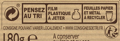NESTLE DESSERT Chocolat Blanc Amande - Recycling instructions and/or packaging information - fr
