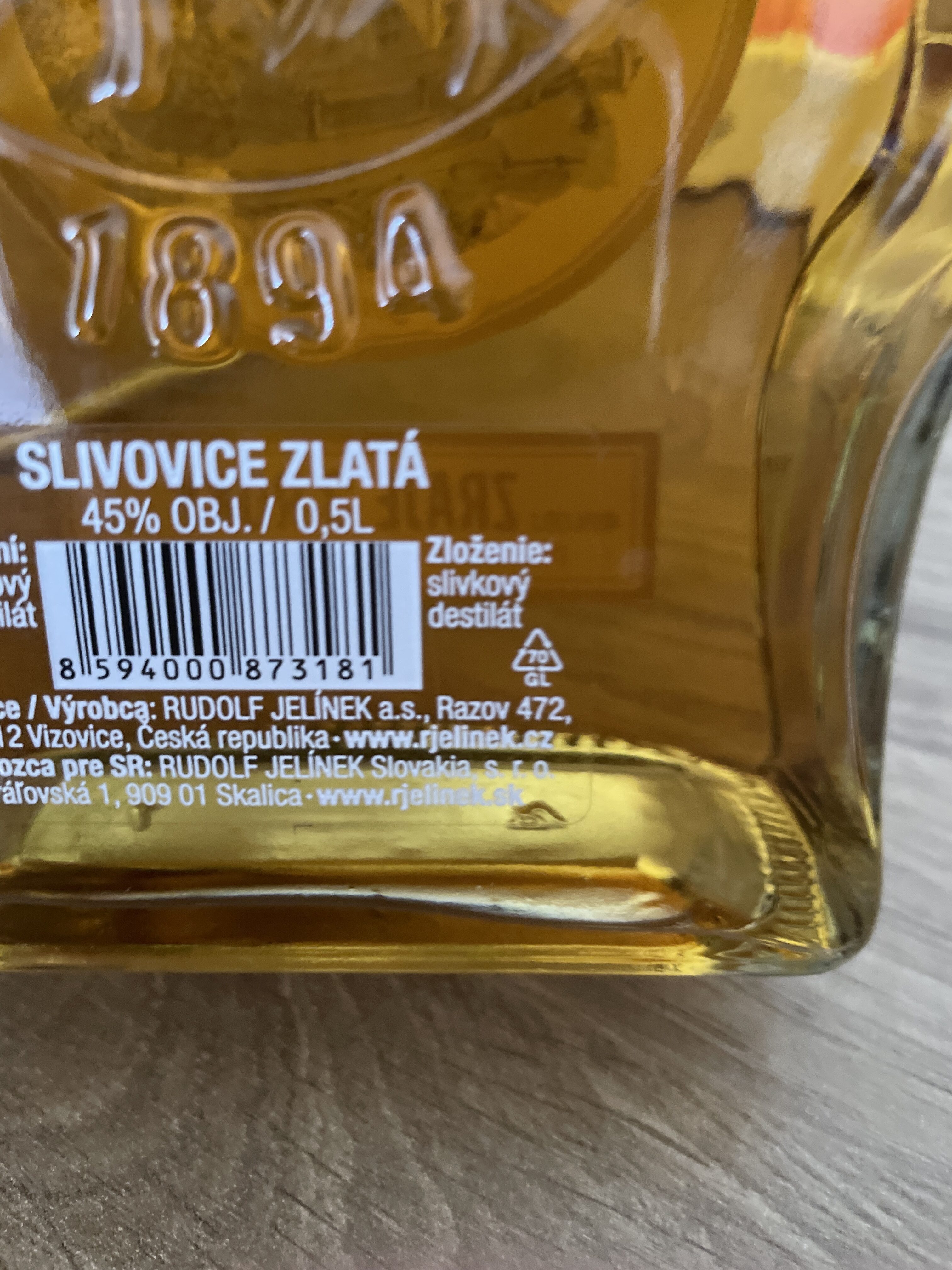 Slivovice - Wiederverwertungsanweisungen und/oder Verpackungsinformationen