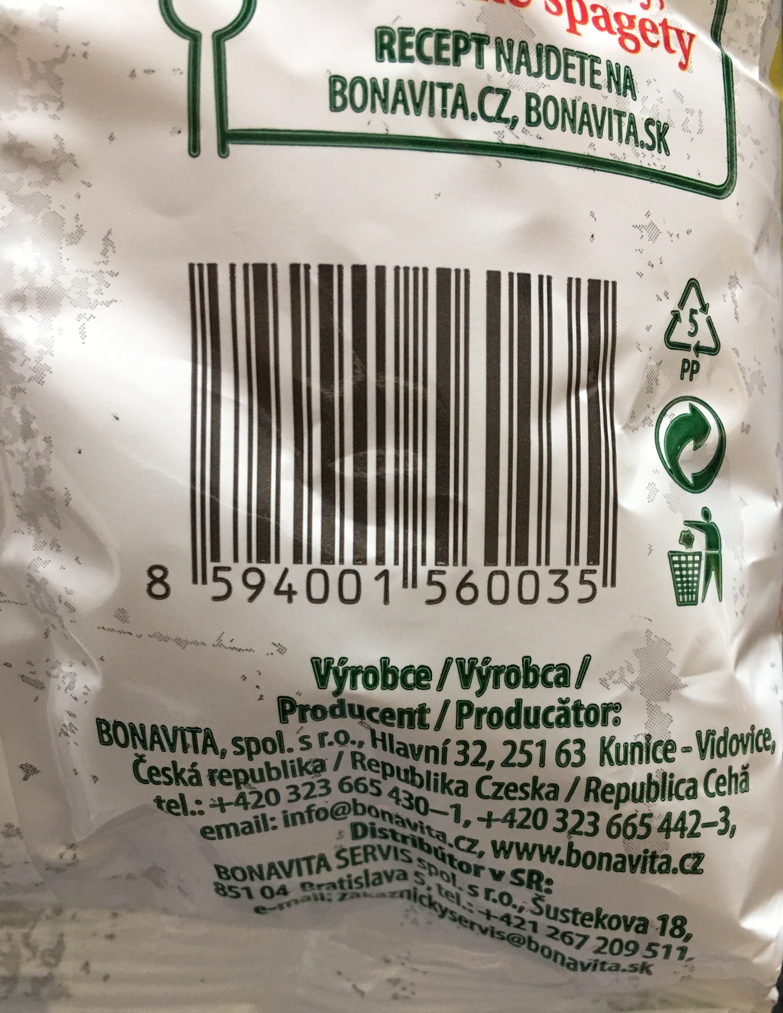 Sójový granulát - Instrukcje dotyczące recyklingu i / lub informacje na temat opakowania