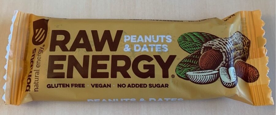 Raw energy peanuts & dates - Produkt - cs