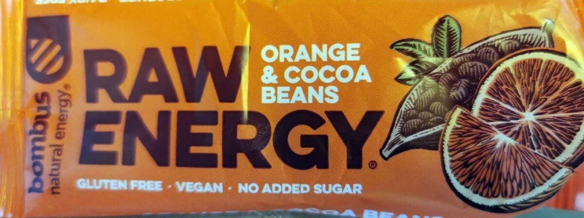 Raw energy orange and cocoa beans - Produkt - cs