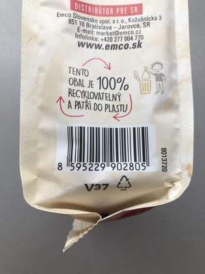 MYSLI NA ZDRAVÍ křupavé JAHODY A MANDLE - Recycling instructions and/or packaging information