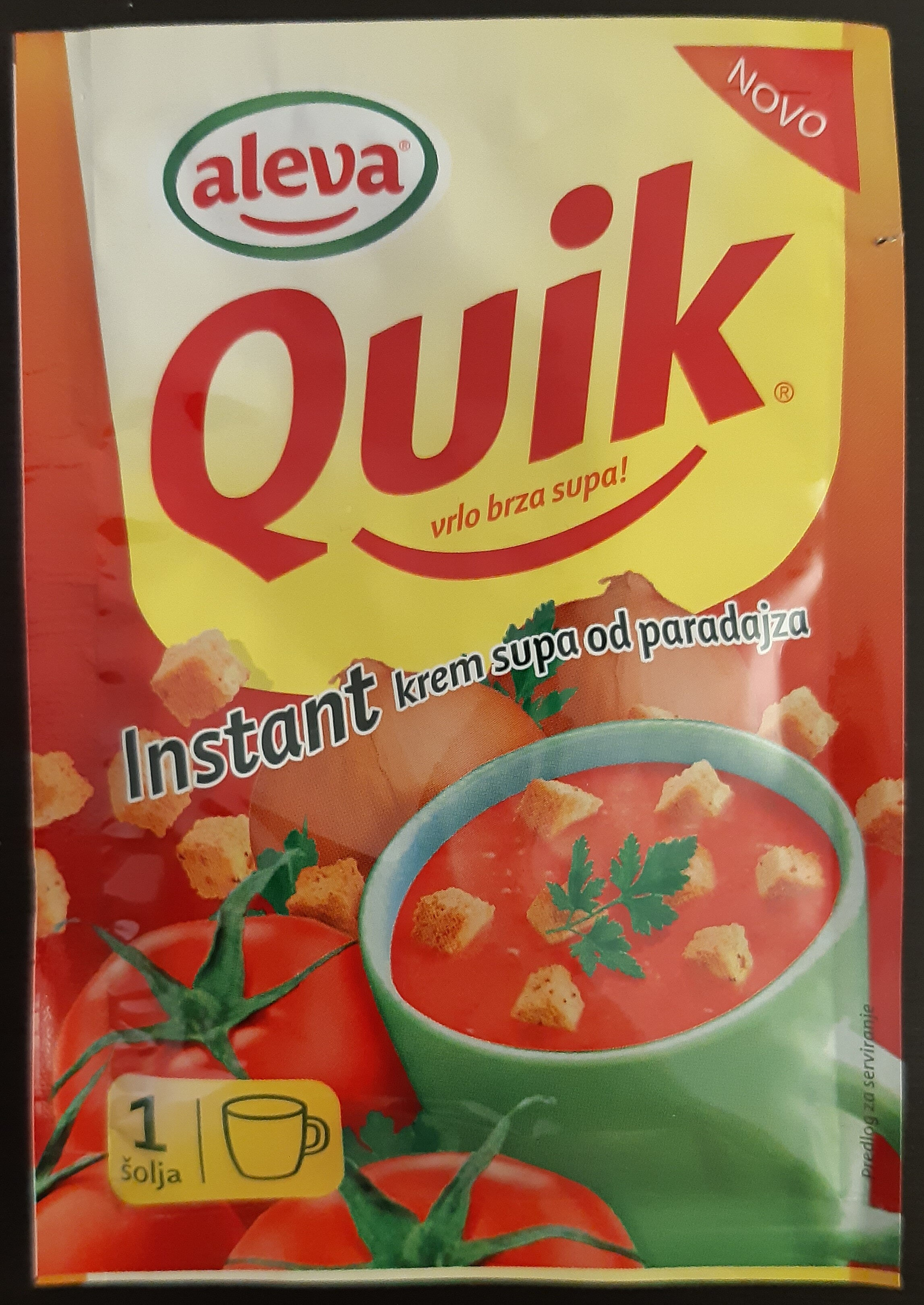 Aleva Quik - instant krem supa od paradajza - Производ