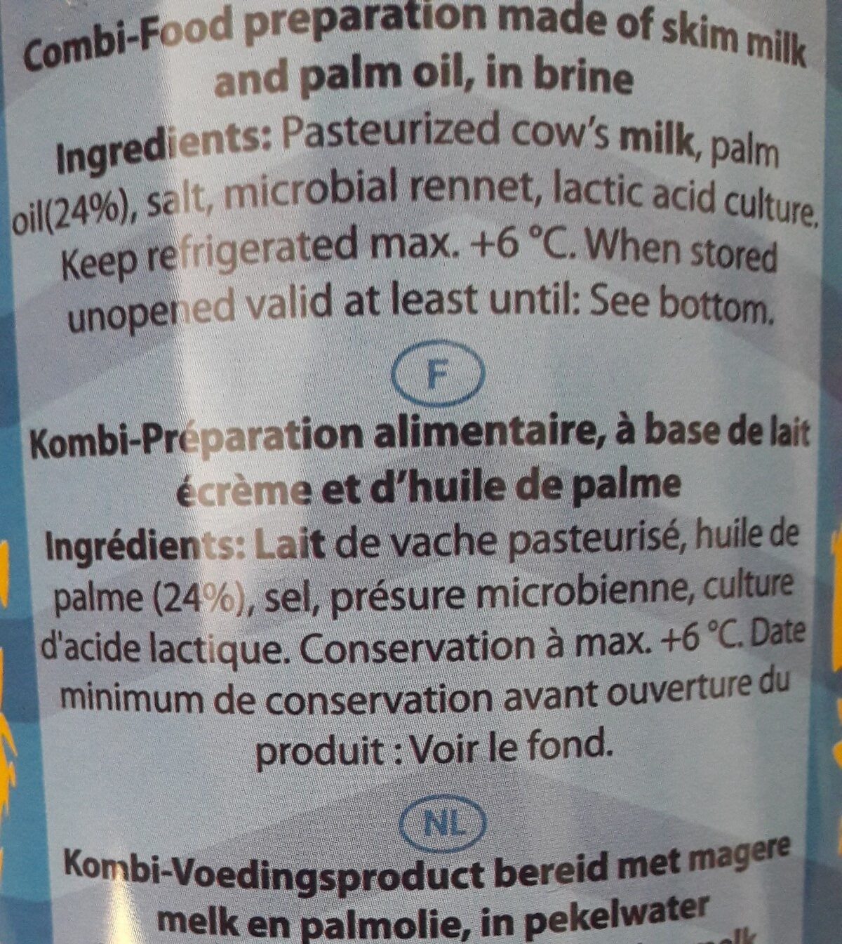 Boereklik Kombi - Ingredients - fr