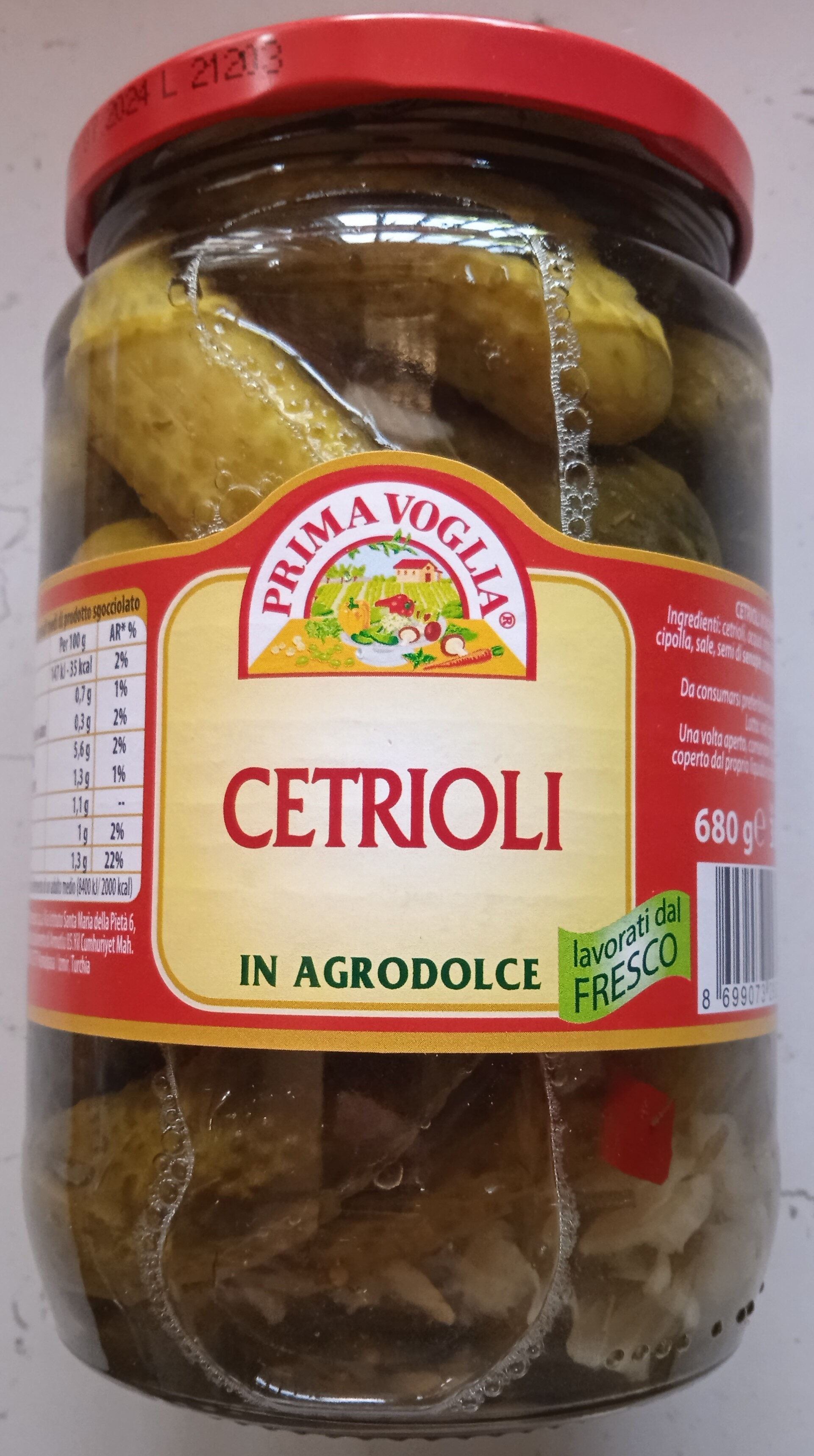 Cetrioli - Prodotto