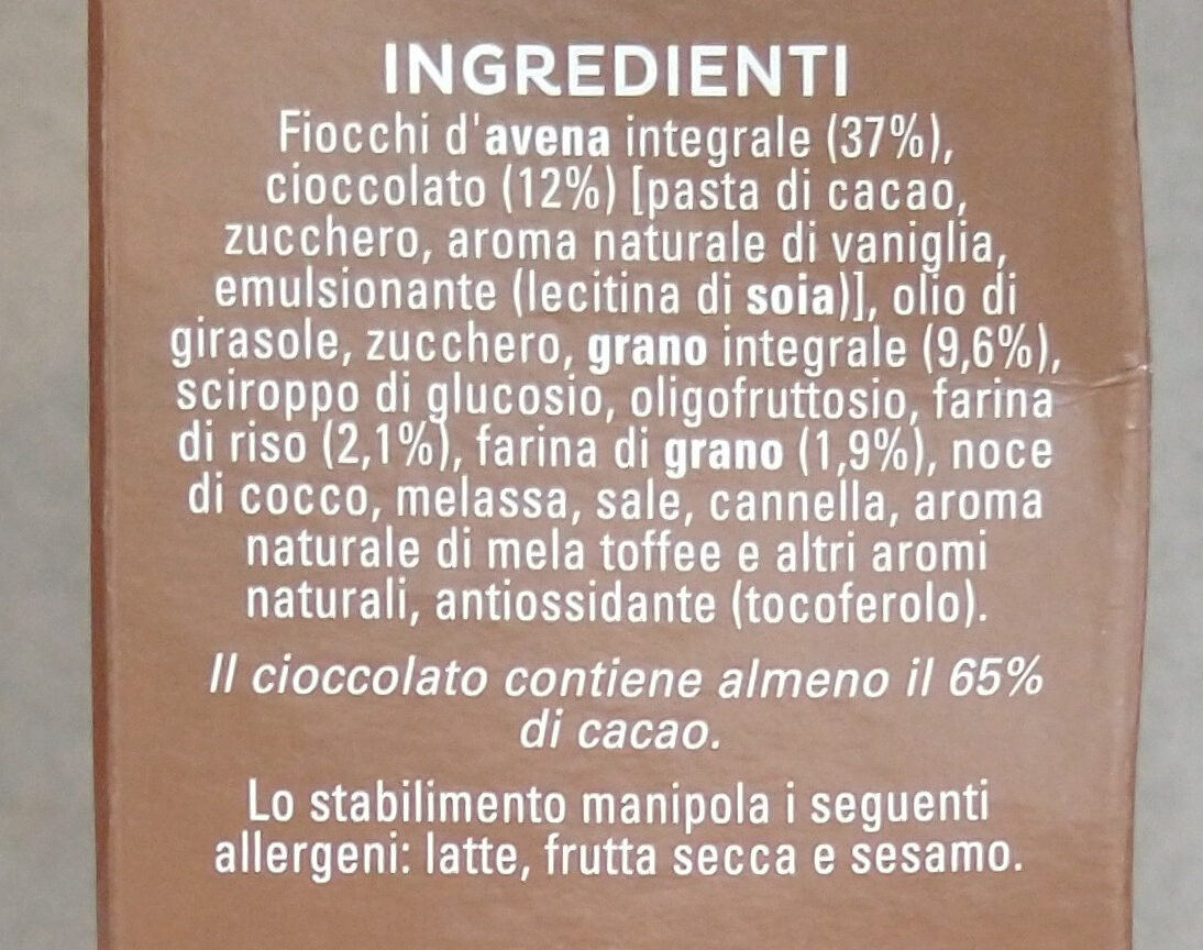 Cruesli Chocolate - Ingredienti