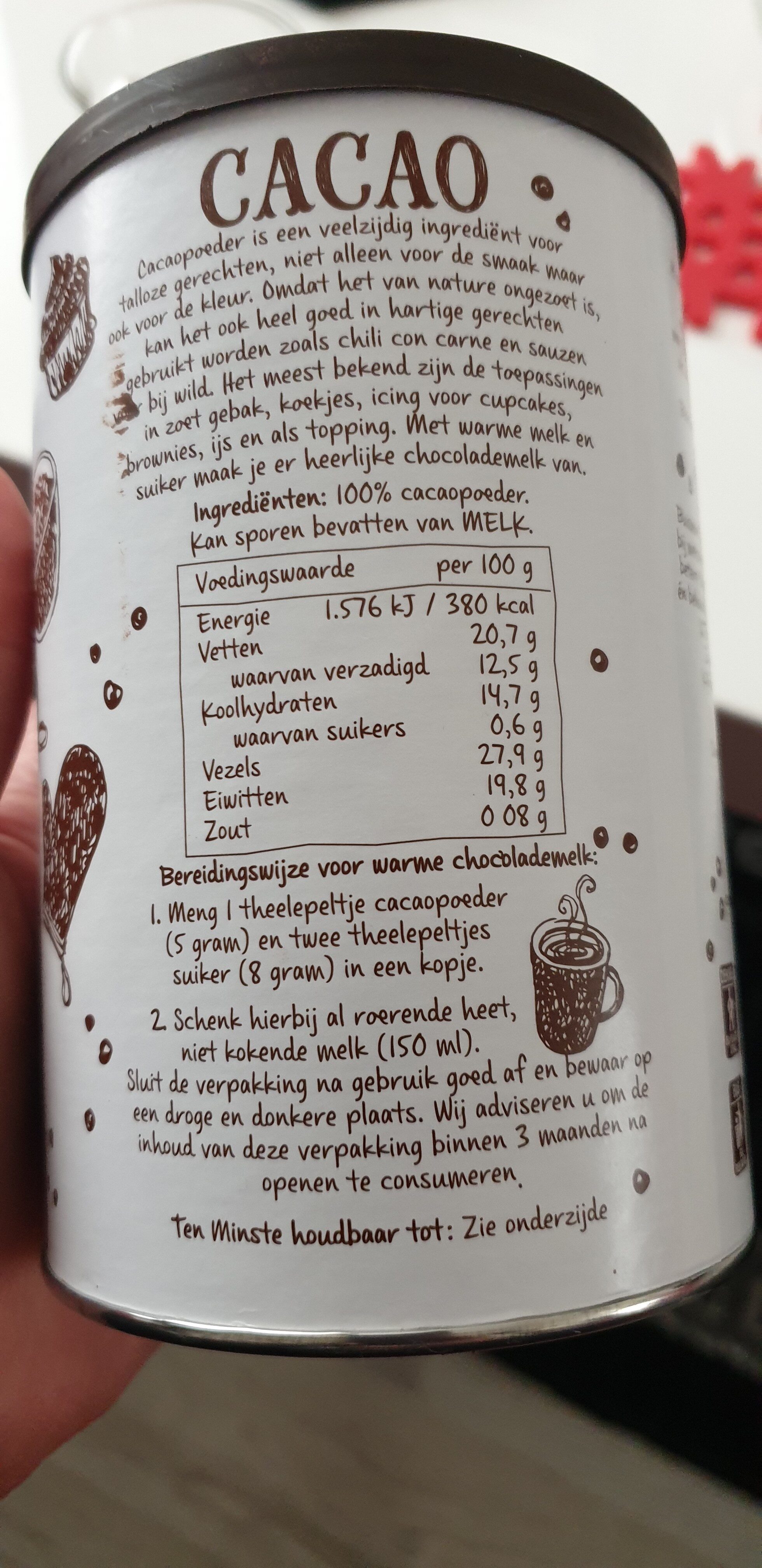 Cacao - Ingrediënten