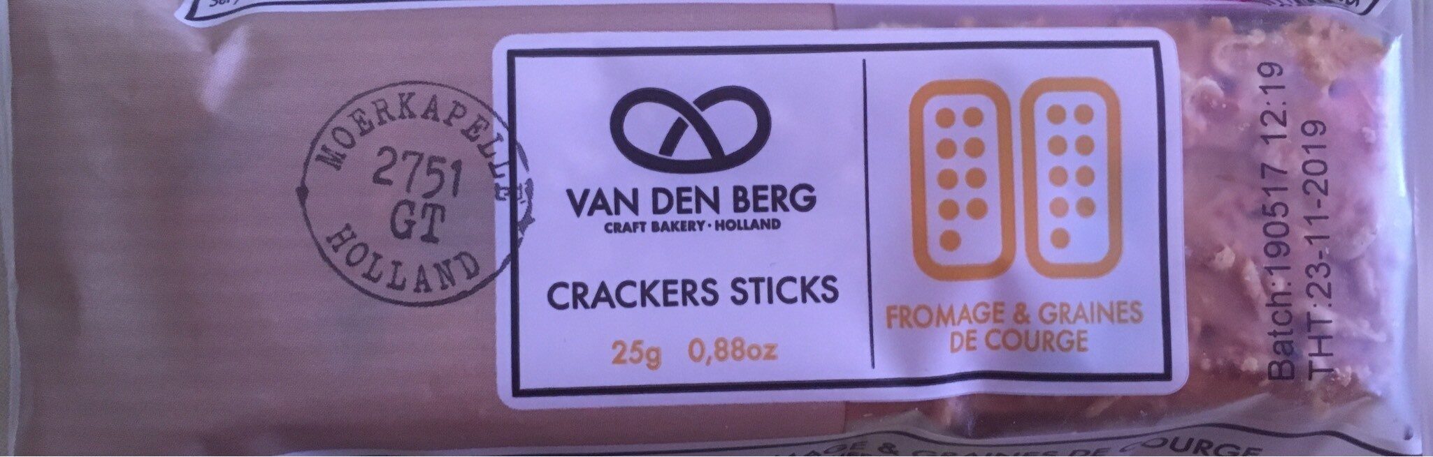 Crackers Stick - Fromage Et Graines De Courge - Product - fr