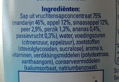 Multivruchten siroop - Ingrédients