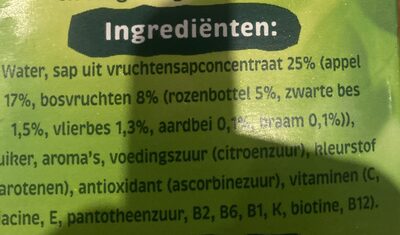 Multivit bosvruchten - Ingrediënten