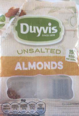 Almonds unsalted - Product - fr