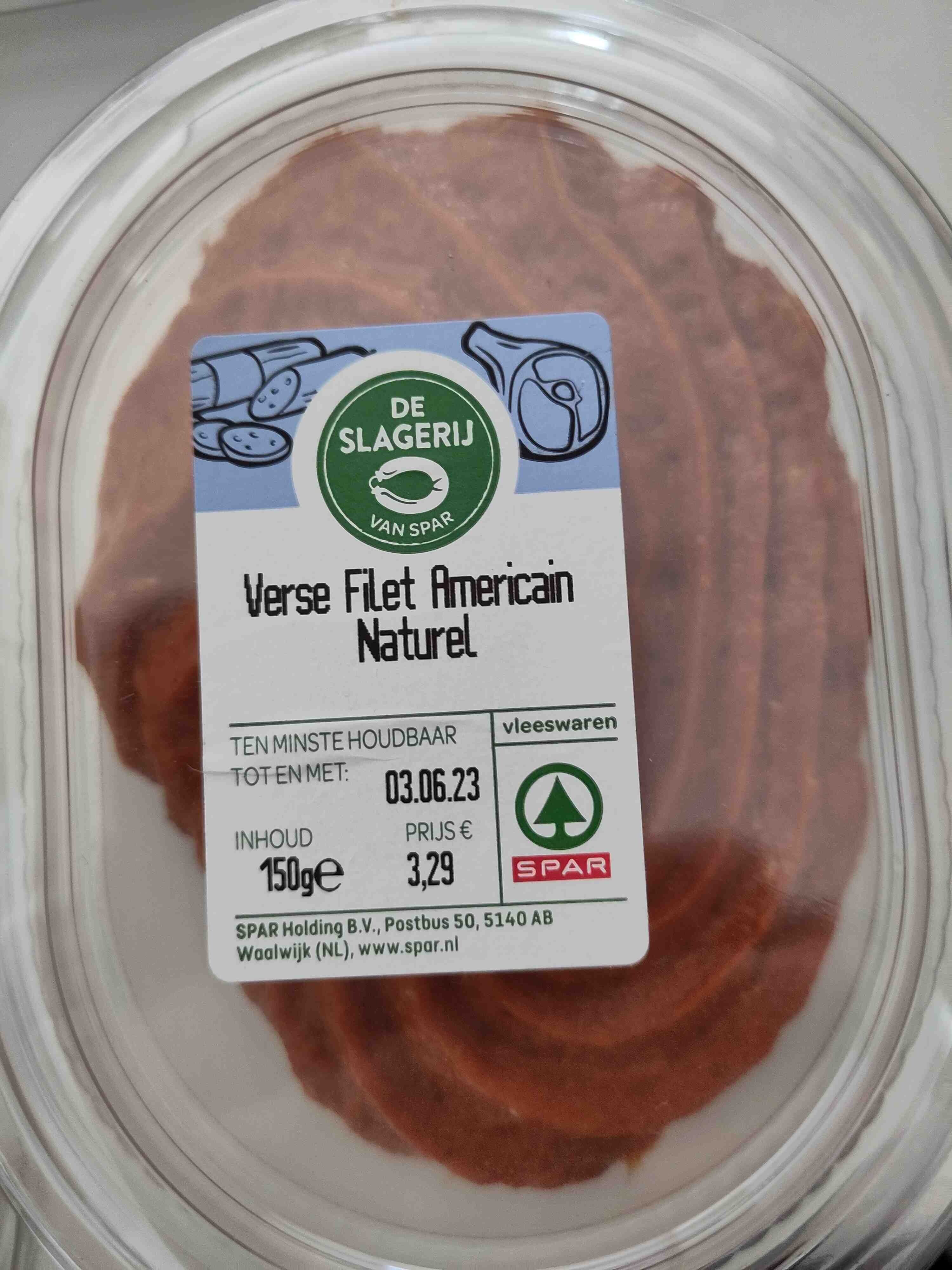 Verse Filet Americain Naturel - Product