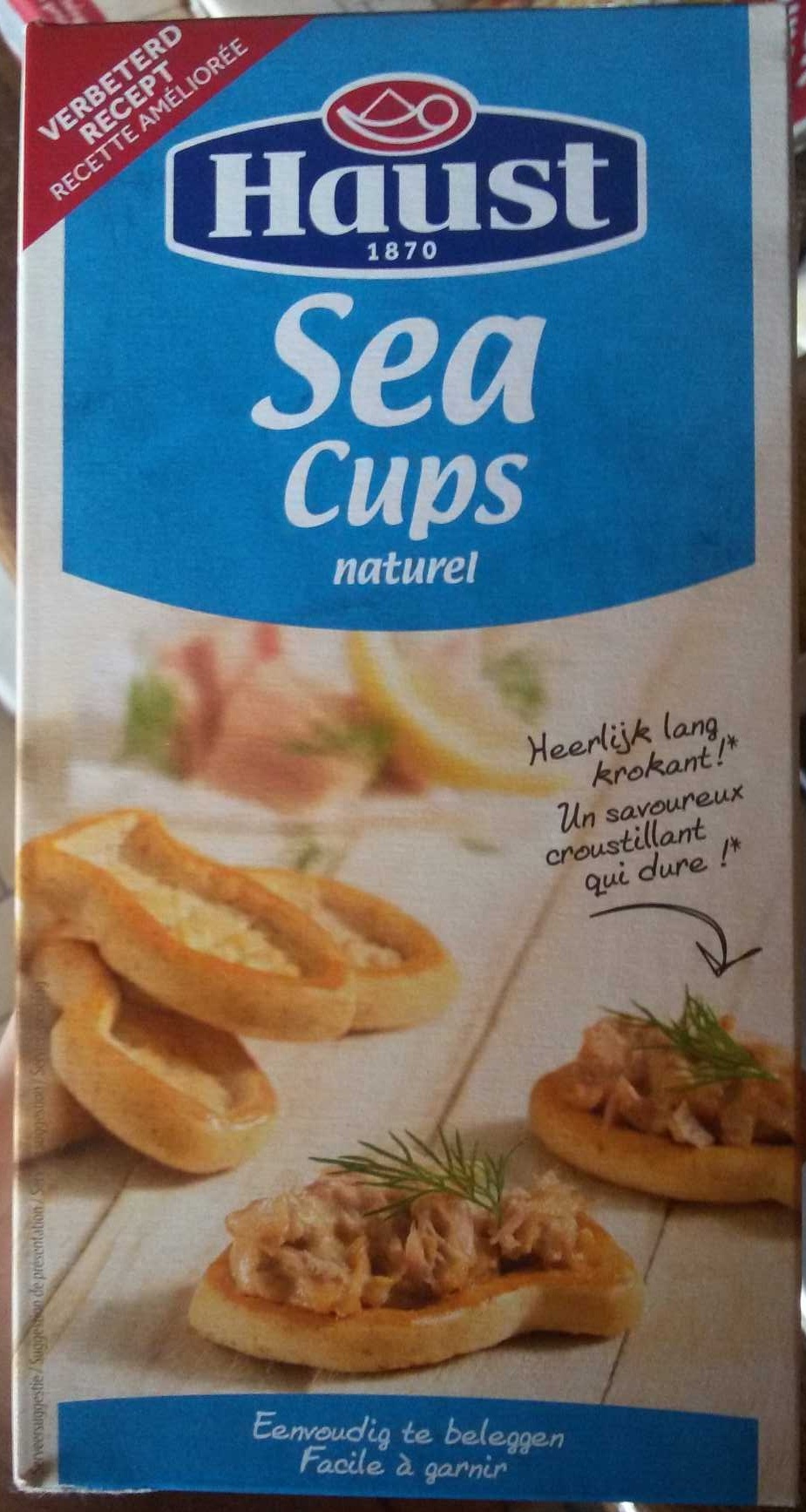 Sea cups naturel (nouvelle recette) - Produit