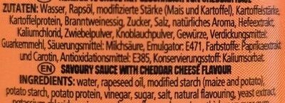 Tasty Cheddar Style - Ingrediënten - de
