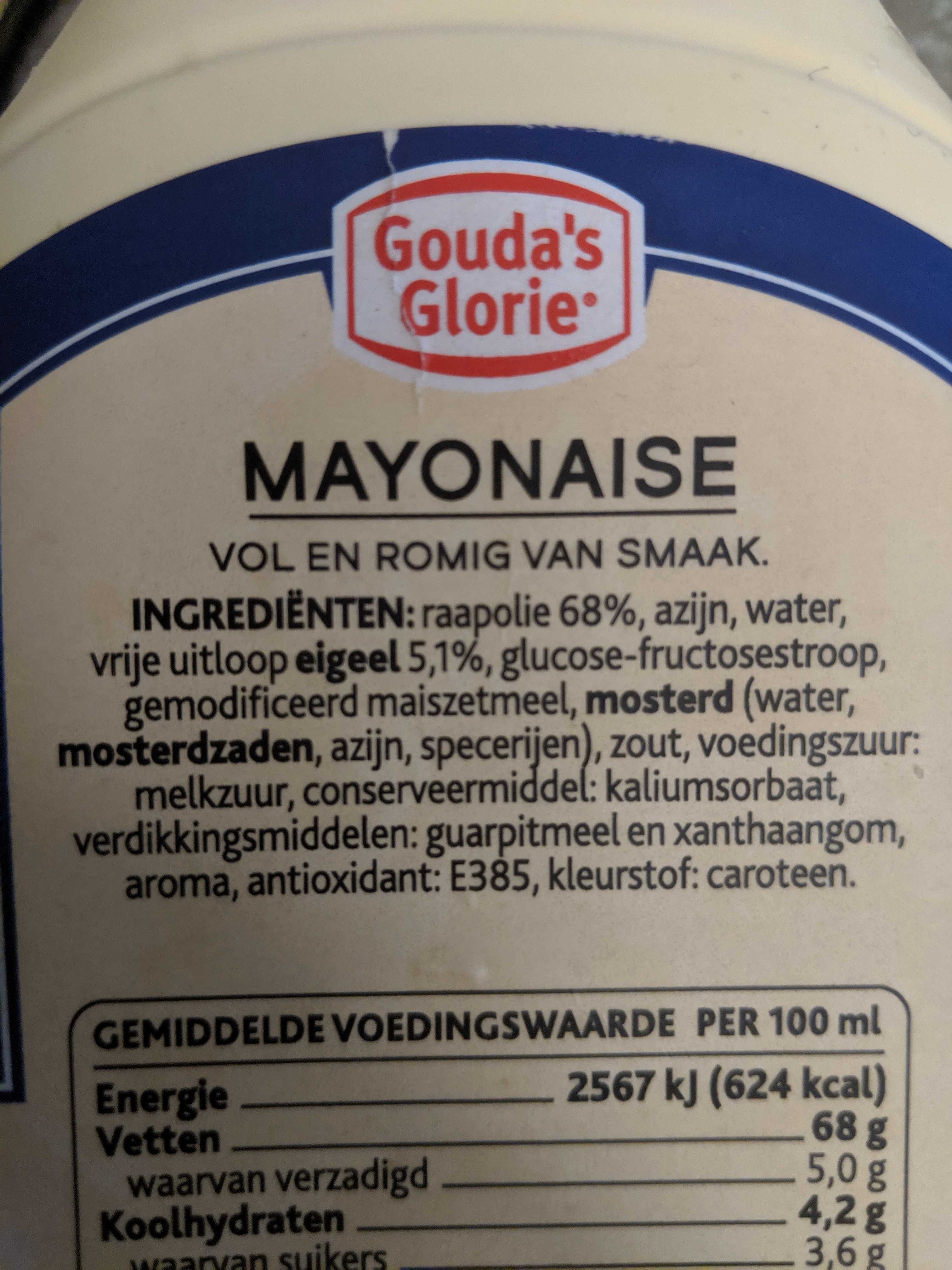 Mayonaise - Ingrediënten - en