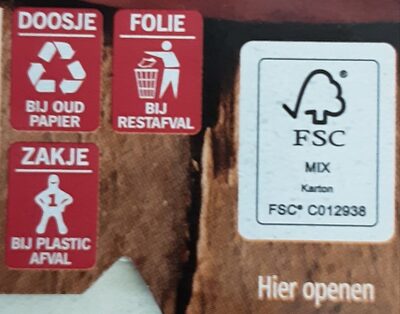 Hartige Taartdeeg - Recyclinginstructies en / of verpakkingsinformatie