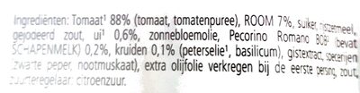 Tomatensaus - Ingrediënten