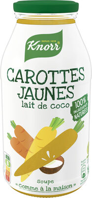 Soupe bouteille carottes jaunes et lait de coco - Produit