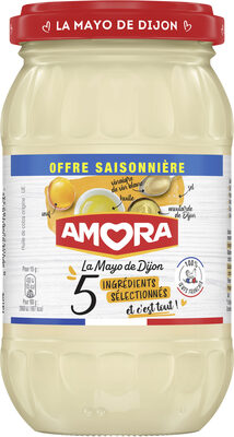 AMORA Mayonnaise De Dijon 5 ingrédients sélectionnés - Offre Saisonnière - Bocal 465g - Produit