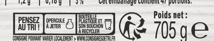 AMORA Mayonnaise De Dijon 5 ingrédients sélectionnés - Offre Saisonnière - Flacon - 705g - Instruction de recyclage et/ou informations d'emballage