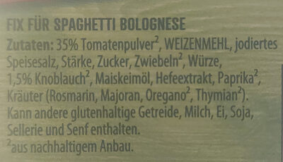 Fix Spaghetti Bolognese - Ingrediënten - de