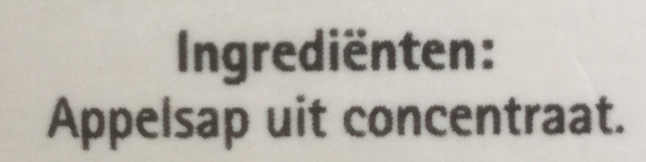 Appelsap uit concentraat - Ingredients - nl