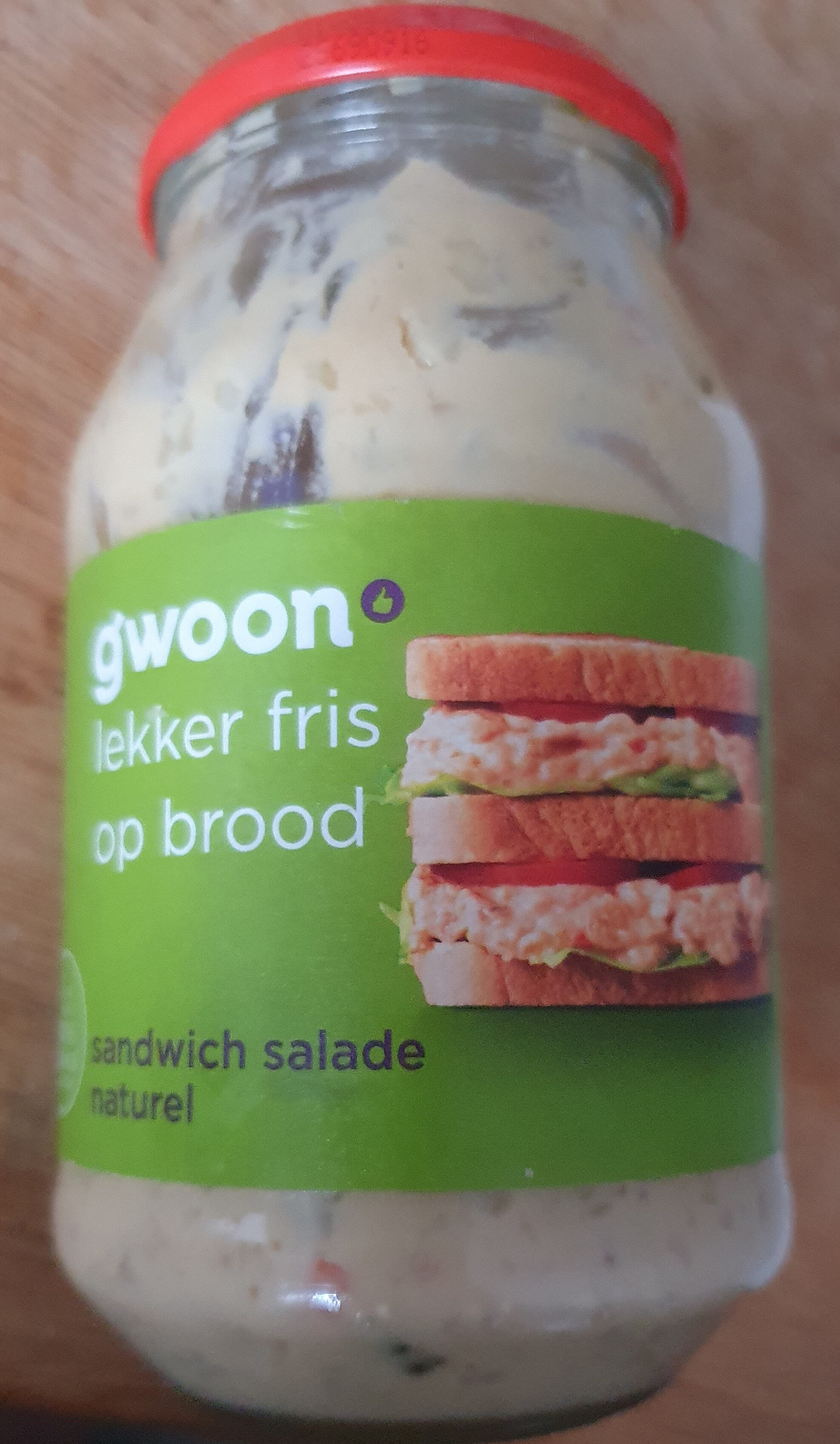 Sandwich salade naturel - Product - nl